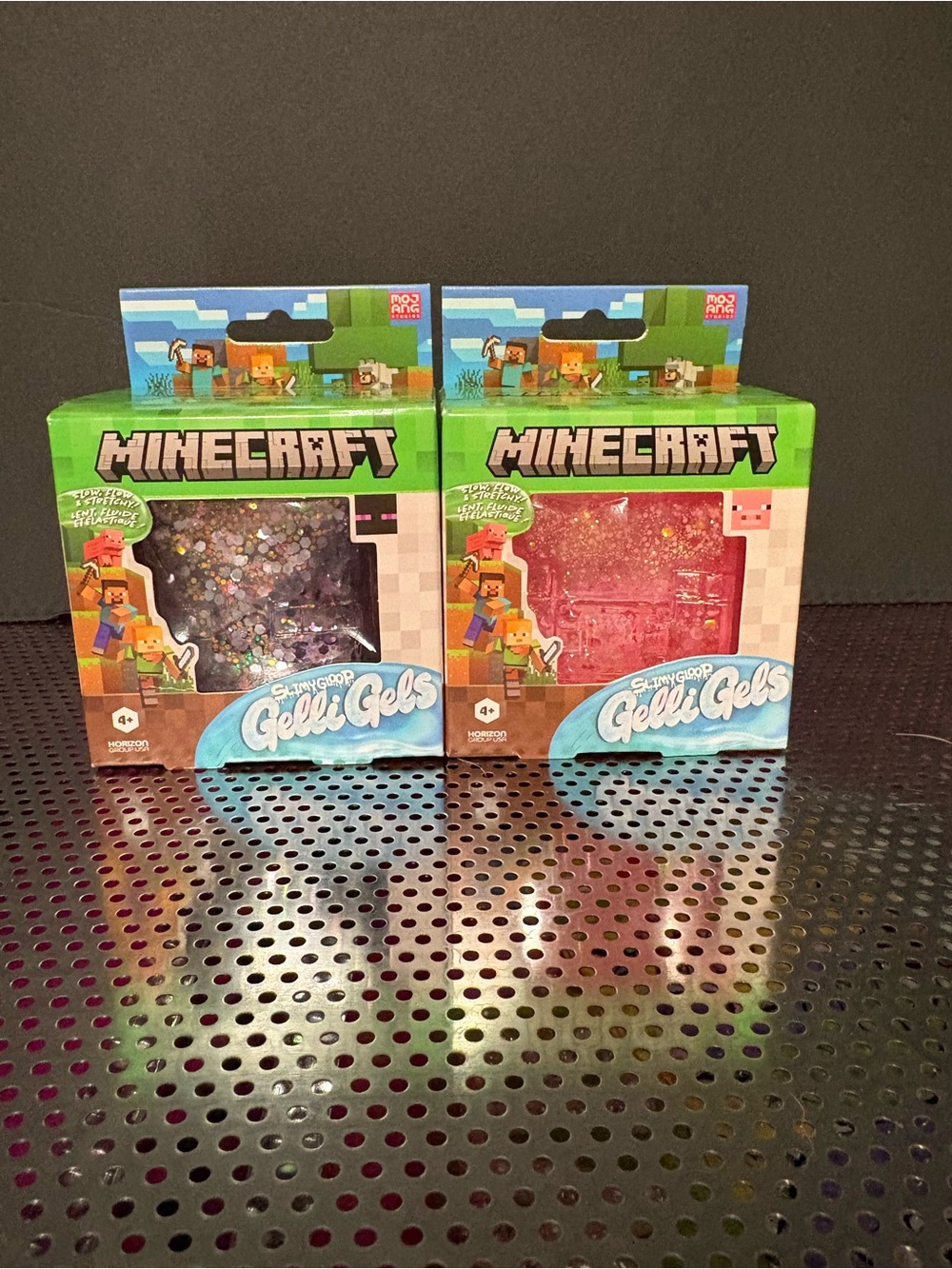 Minecraft Gelli Gels Sensory Slime Duo - Pink & Purple